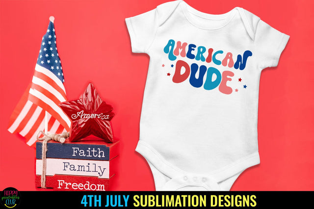 American Dude I 4th of July Sublimation I Patriotic PNG Sublimation Happy Printables Club 