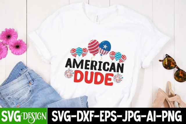 American Dude SVG Cut File, American Dude Sublimation, All American Boy SVG Cut File, All American Boy Sublimation Design, 4th Of July SVG Design, American SVG Cut File, 'Merica SVG Cut File SVG BlackCatsMedia 