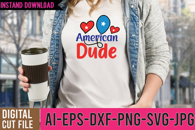American Dude SVG Design SVG BlackCatsMedia 