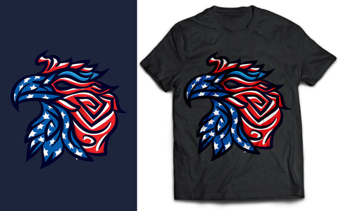 American Eagle Flag T-Shirt Design SVG naemmiah021 