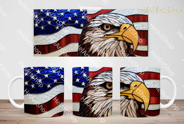 American Eagle Mug Png, 11Oz Mug Sublimation Sublimation _HelArtShop_ 