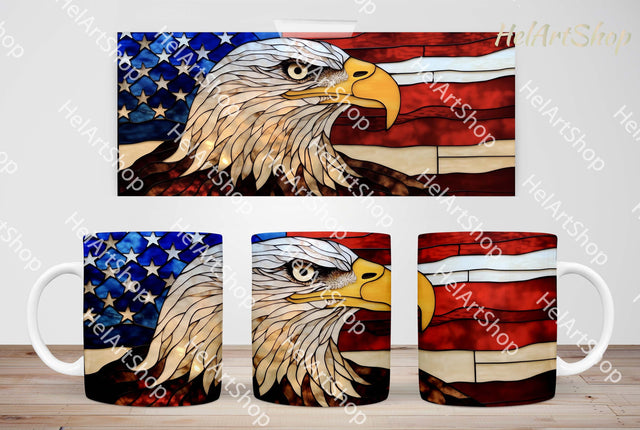 American Eagle Mug Png, 11Oz Mug Sublimation Sublimation _HelArtShop_ 