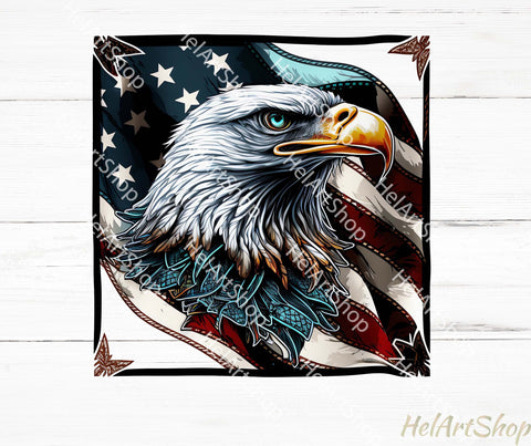 American Eagle Png, Sublimation Png, Patriotic Png Sublimation _HelArtShop_ 