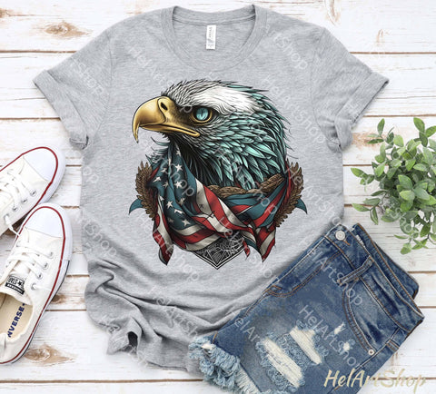 American Eagle Png, Sublimation Png, Patriotic Png Sublimation _HelArtShop_ 