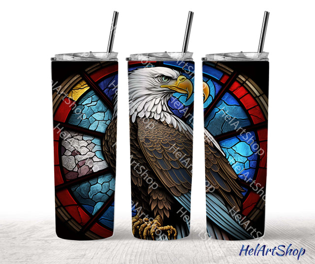 American Eagle Tumbler PNG Sublimation, Skinny Tumbler PNG Sublimation _HelArtShop_ 