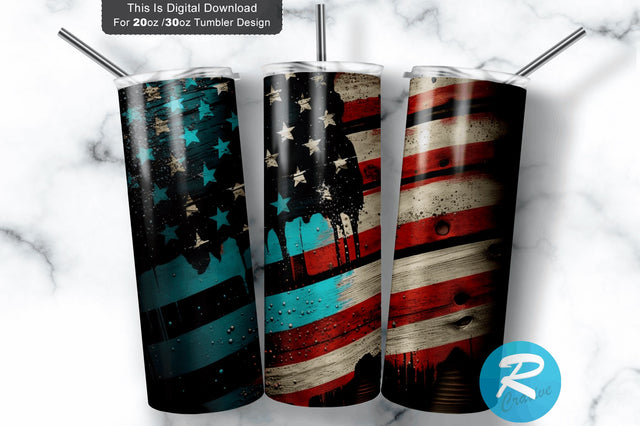 American Fag Wood Glitter 20 oz / 30 oz Tumbler PNG Sublimation Regulrcrative 
