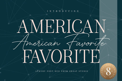 American Favorite - A Luxury Font Duo Font Great Studio 