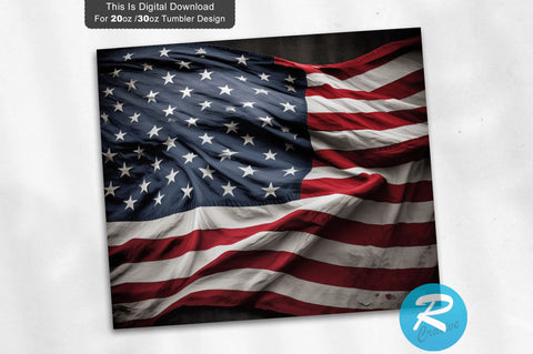 American Flag 20 oz / 30 oz Tumbler PNG Sublimation Regulrcrative 