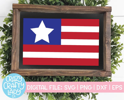 American Flag | 4th of July SVG Cut File SVG Crazy Crafty Lady Co. 