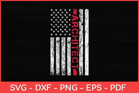 American Flag Architect Vintage Svg Design SVG artprintfile 
