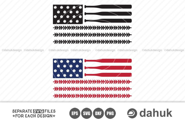 American Flag Baseball And laces svg , baseball And laces Flag, Silhouette, Clipart SVG dahukdesign 