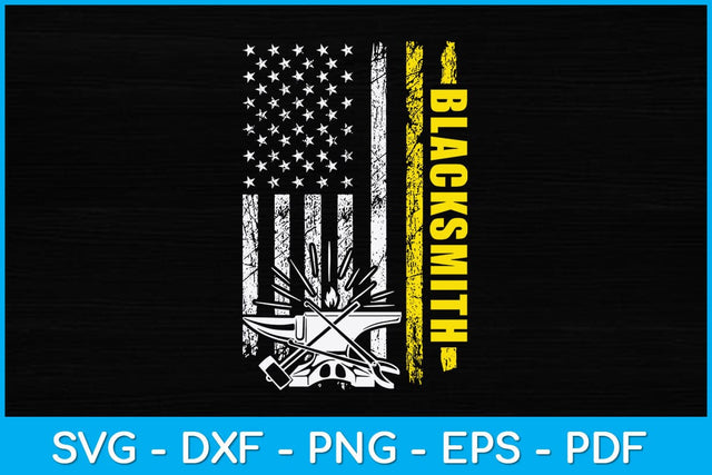 American Flag Blacksmith Svg Cutting File SVG artprintfile 
