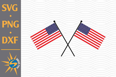 American Flag Crossed SVG, PNG, DXF Digital Files Include SVG SVGStoreShop 