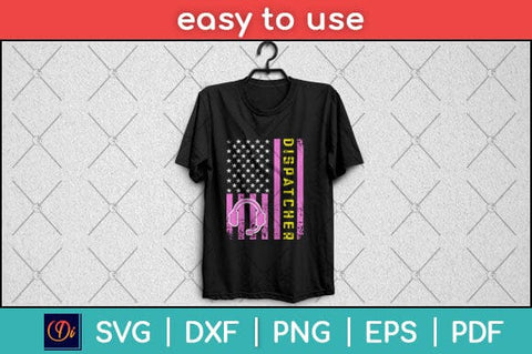 American Flag Dispatcher 911 Emergency Svg Design SVG artprintfile 