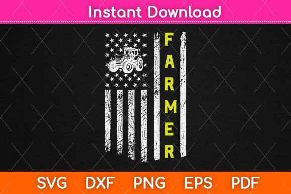 American Flag Farmer Svg Design SVG artprintfile 