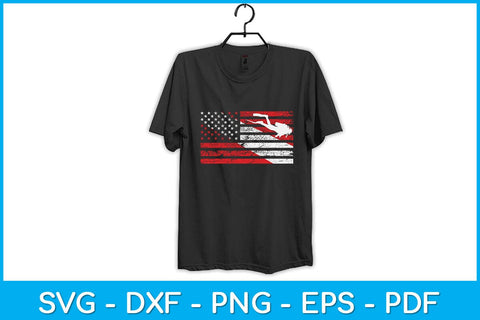 American Flag Funny Scuba Diving Svg Cutting File SVG artprintfile 