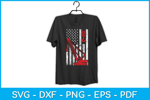 American Flag Heavy Equipment Operator Svg Design SVG artprintfile 