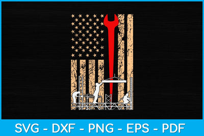 American Flag Ironworker Svg Design SVG artprintfile 