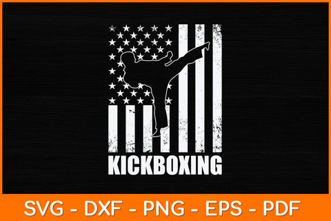 American Flag Kickboxing Svg Design SVG artprintfile 
