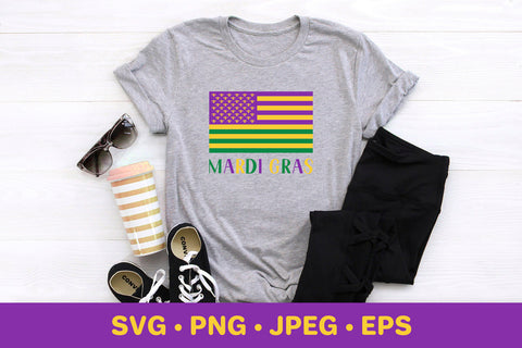 American flag Mardi Gras SVG LaBelezoka 