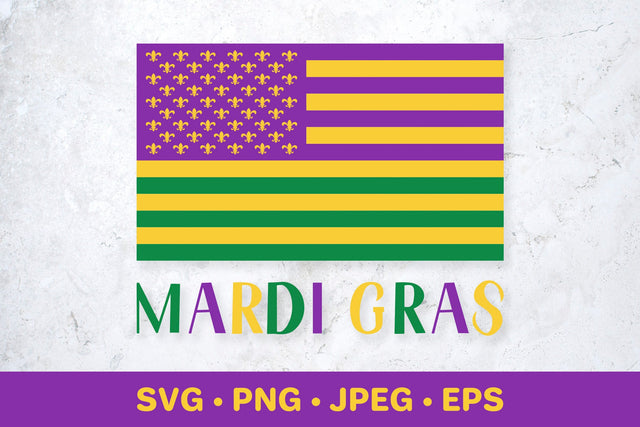 American flag Mardi Gras SVG LaBelezoka 
