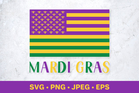 American flag Mardi Gras SVG LaBelezoka 