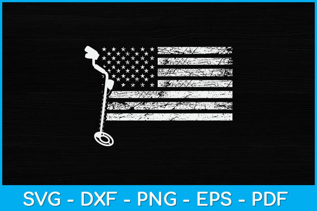 American Flag Metal Detecting Svg Design SVG artprintfile 