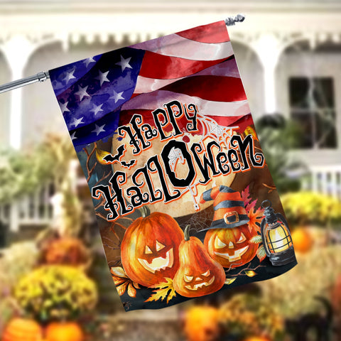 American Flag Pumpkin Garden Flag - 12x18 Garden Flag Sublimation Design Download PNG File Instant Download Sublimation CaldwellArt 