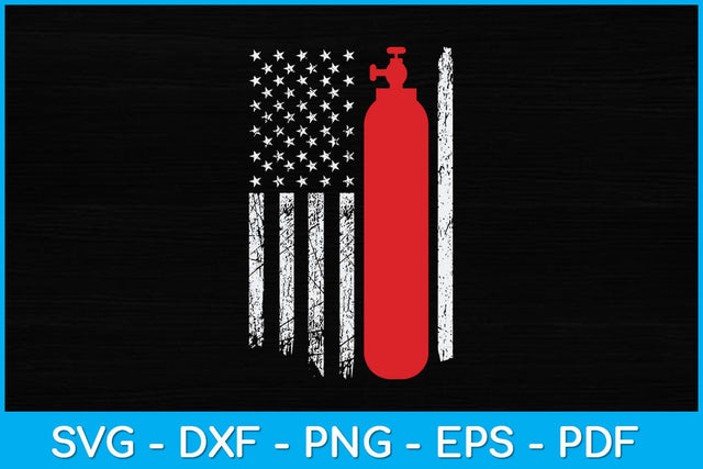 American Flag Scuba Diving Svg Design Cutting File SVG artprintfile 