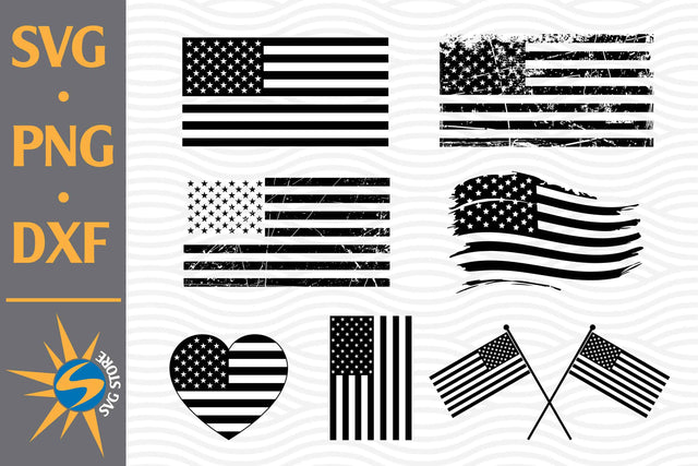 American Flag Silhouette SVG, PNG, DXF Digital Files Include SVG SVGStoreShop 