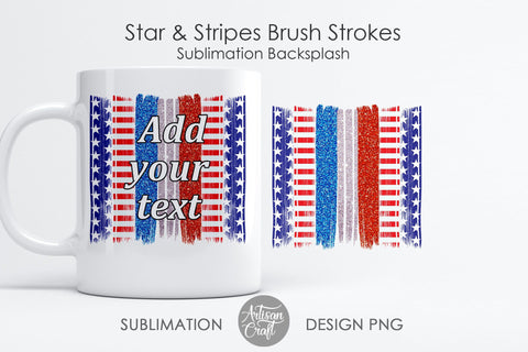 American flag sublimation, Brushstrokes SVG Artisan Craft SVG 