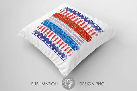 American flag sublimation, Brushstrokes SVG Artisan Craft SVG 