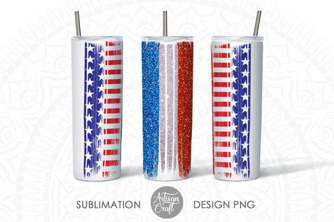 American flag sublimation, Brushstrokes SVG Artisan Craft SVG 