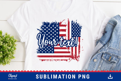 American Flag Sublimation designs, USA flag sublimation PNG patches Sublimation ClipartMuchLove 