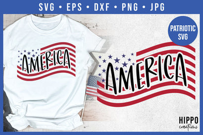 American Flag SVG | 4th of July SVG SVG Hippo Creations 