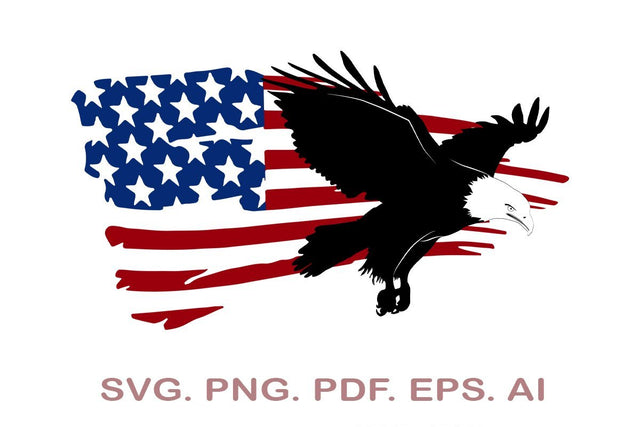 American Flag SVG, American Eagle SVG, 4th of July SVG SVG MagicDesignUS 
