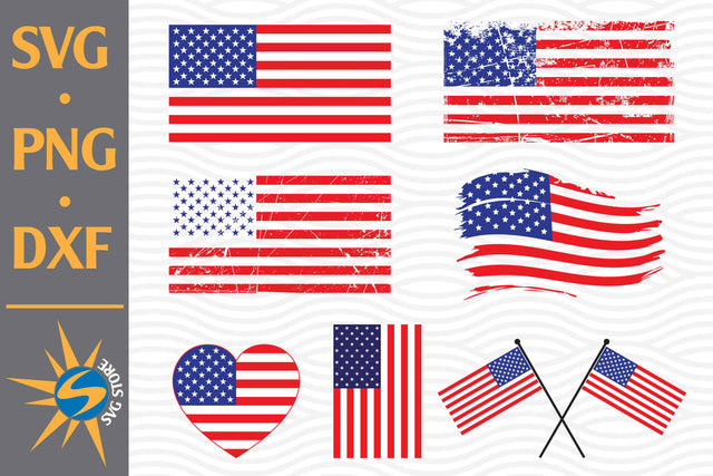 American Flag SVG, PNG, DXF Digital Files Include SVG SVGStoreShop 