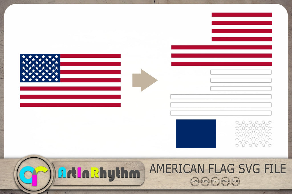 American Flag Svg, USA Flag Svg, US Flag Svg Cut File - So Fontsy