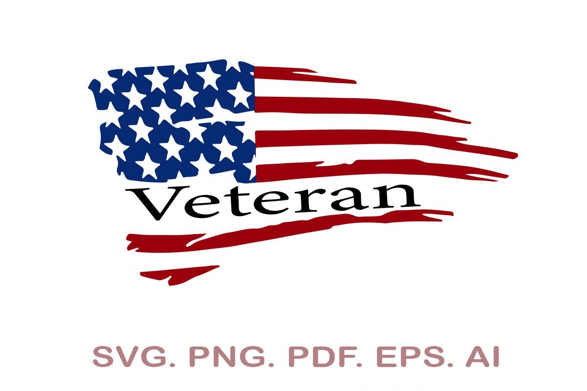 American Flag SVG, Veteran SVG, Veteran's Day SVG - So Fontsy