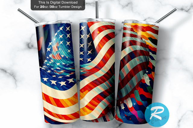American flag US Flag 20 oz / 30 oz Tumbler PNG Sublimation Regulrcrative 