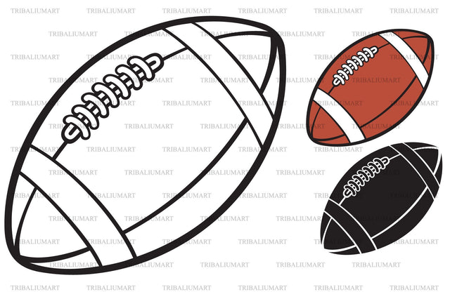American football ball SVG TribaliumArtSF 