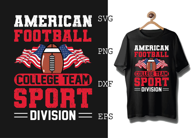 American Football College Team Sport Division 2 Svg, Football Season Svg, Football Team Svg, American Football Team Svg SVG DesignTShirt 