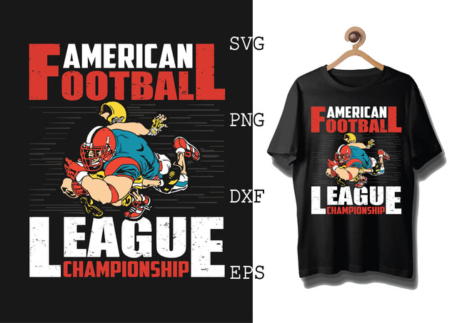 American Football League Championship Svg, Football Season Svg, Football Team Svg, American Football Team Svg SVG DesignTShirt 