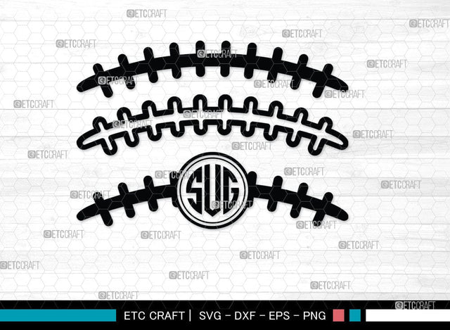 American Football Monogram, American Football Silhouette, American Football SVG Cut Files, Football Silhouette, Heart Shape Ball Svg, Sports Svg, Football Svg, SB00100 SVG ETC Craft 