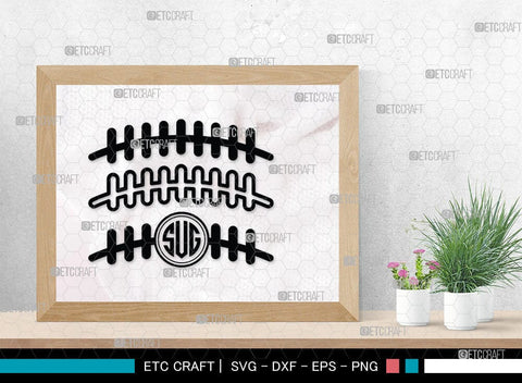 American Football Monogram, American Football Silhouette, American Football SVG Cut Files, Football Silhouette, Heart Shape Ball Svg, Sports Svg, Football Svg, SB00100 SVG ETC Craft 