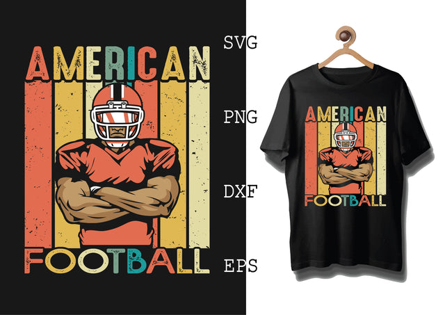 American Football Vintage Svg, Football Season Svg, Football Team Svg, American Football Team Svg SVG DesignTShirt 