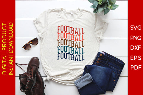 American Football Vintage Typography SVG SVG PNG PDF Cut File SVG Creativedesigntee 