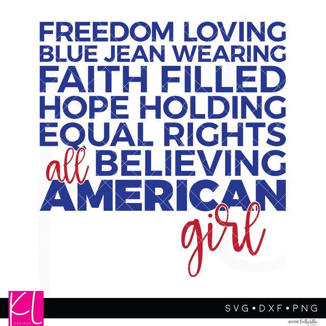 American Girl SVG Kelly Lollar Designs 