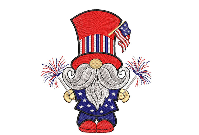 American gnome embroidery designs, 4th of July Gnomes Patriotic ,holiday embroidery designs, 3 sizes, Instant download Embroidery/Applique DESIGNS ArtEMByNatalia 