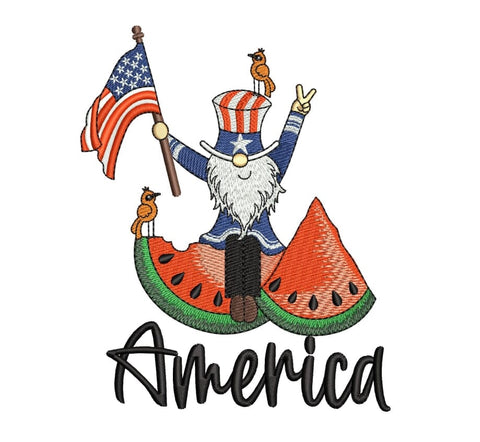 American gnome Embroidery/Applique DESIGNS ArtEMByNatalia 